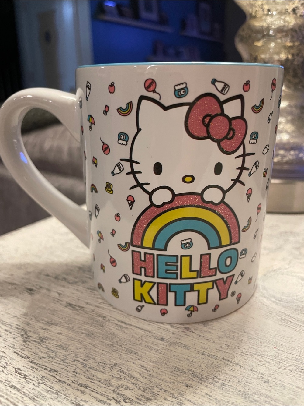 Sanrio Glitter Hello Kitty Rainbow Mug